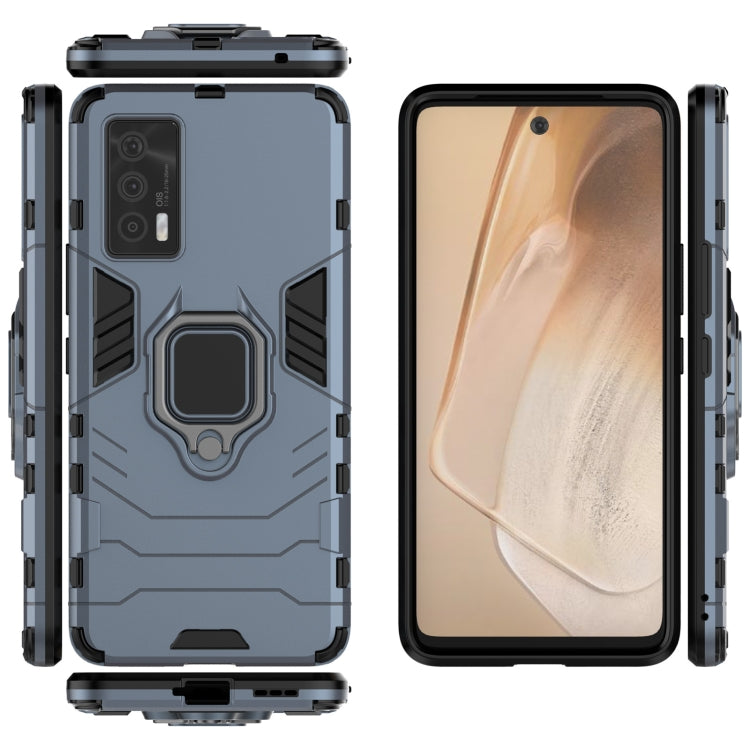 For vivo iQOO Neo5 PC + TPU Shockproof Protective Case with Magnetic Ring Holder