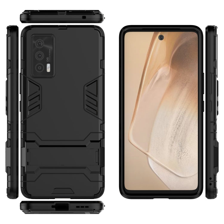 For vivo iQOO Neo5 PC + TPU Shockproof Protective Case with Holder