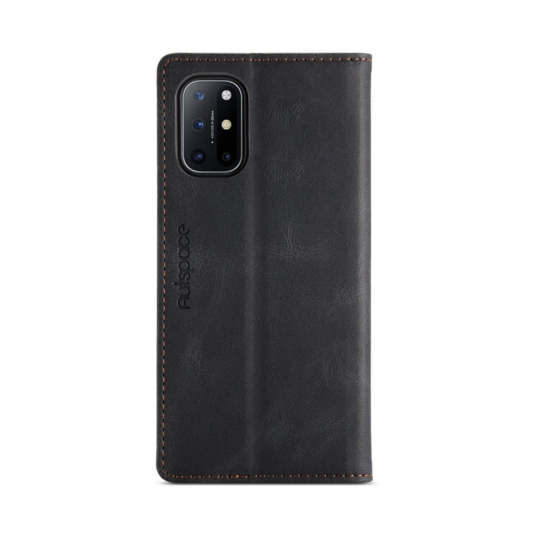 For OnePlus 8T AutSpace A01 Retro Skin-feel Crazy Horse Texture Horizontal Flip Leather Case with Holder & Card Slots & Wallet & RFID