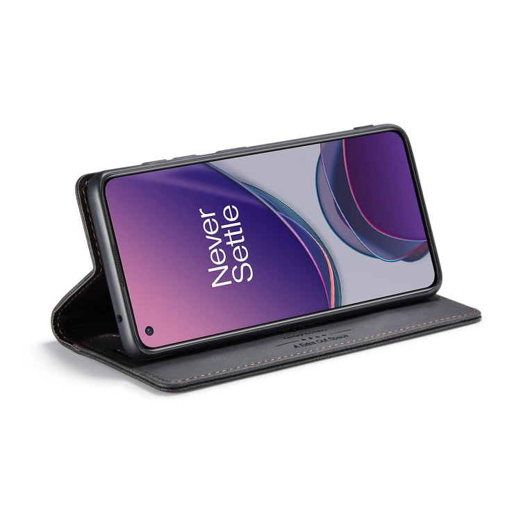 For OnePlus 8T AutSpace A01 Retro Skin-feel Crazy Horse Texture Horizontal Flip Leather Case with Holder & Card Slots & Wallet & RFID