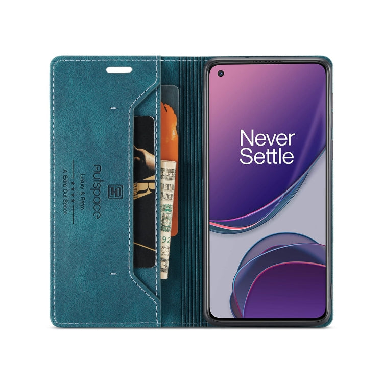 For OnePlus 8T AutSpace A01 Retro Skin-feel Crazy Horse Texture Horizontal Flip Leather Case with Holder & Card Slots & Wallet & RFID