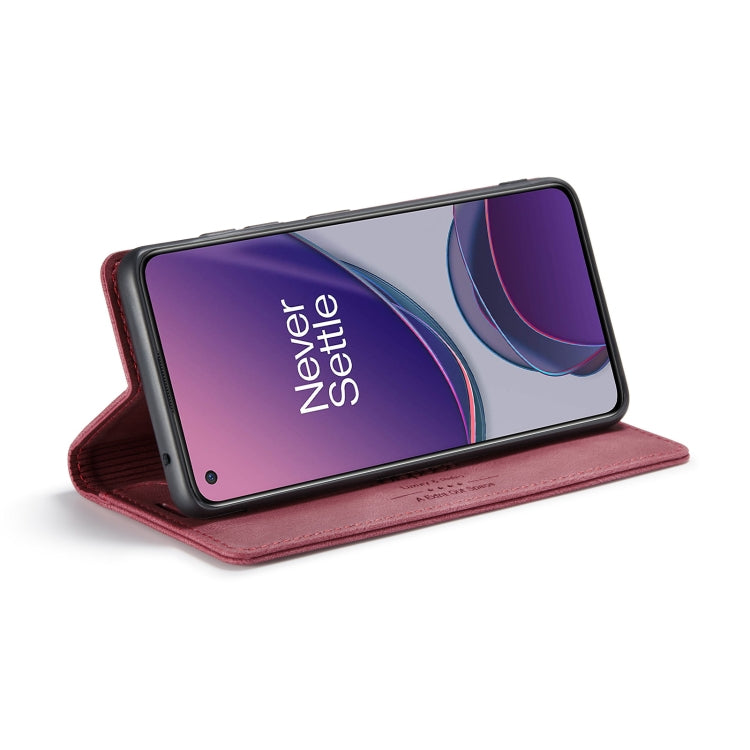 For OnePlus 8T AutSpace A01 Retro Skin-feel Crazy Horse Texture Horizontal Flip Leather Case with Holder & Card Slots & Wallet & RFID