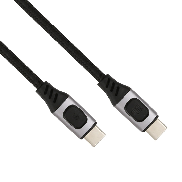 100W 5A USB-C / Type-C Male to USB-C / Type-C Male PD Fast Charging Braided Data Cable, Cable Length:1.5m