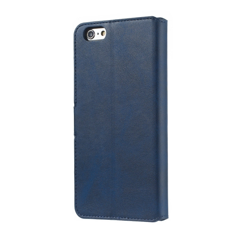 For iPhone 6s Plus / 6 Plus Solid Color Buckle Horizontal Flip Leather Case with Wallet & Holder & Card Slots