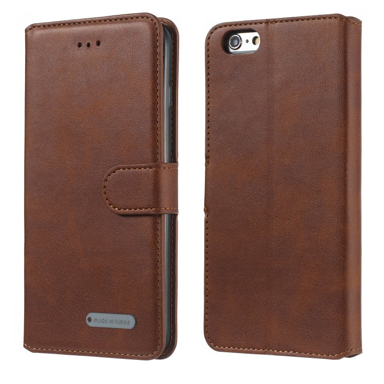 For iPhone SE 2022 / SE 2020 / 8 / 7 Solid Color Buckle Horizontal Flip Leather Case with Wallet & Holder & Card Slots