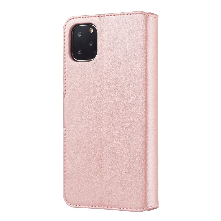 For iPhone 11 Pro Solid Color Buckle Horizontal Flip Leather Case with Wallet & Holder & Card Slots