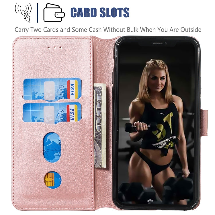 For iPhone 11 Pro Solid Color Buckle Horizontal Flip Leather Case with Wallet & Holder & Card Slots