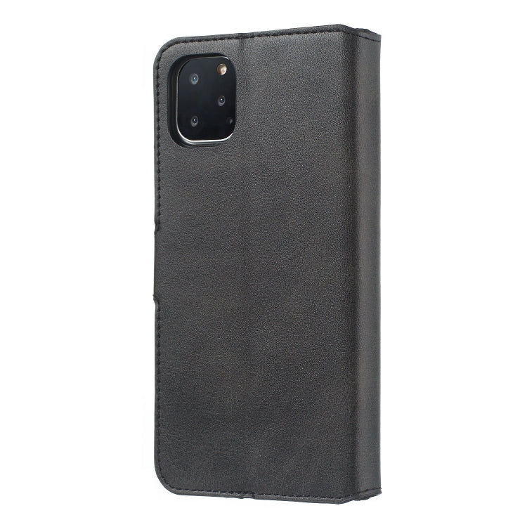 For iPhone 11 Pro Max Solid Color Buckle Horizontal Flip Leather Case with Wallet & Holder & Card Slots