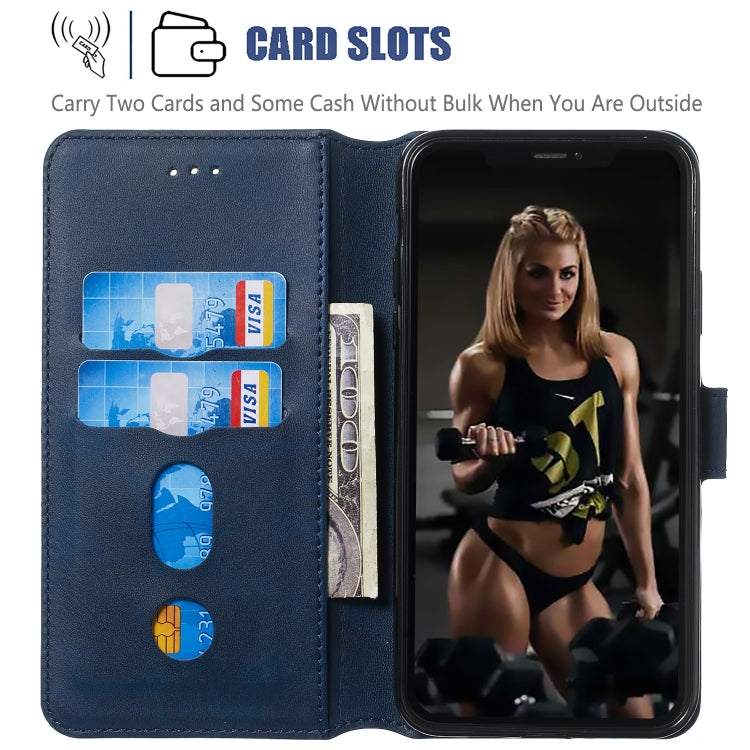 For iPhone 11 Pro Max Solid Color Buckle Horizontal Flip Leather Case with Wallet & Holder & Card Slots