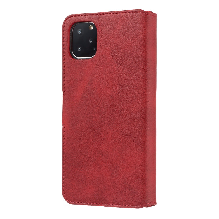For iPhone 11 Pro Max Solid Color Buckle Horizontal Flip Leather Case with Wallet & Holder & Card Slots
