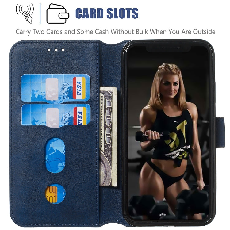 For iPhone XS Max Solid Color Buckle Horizontal Flip Leather Case with Wallet & Holder & Card Slots
