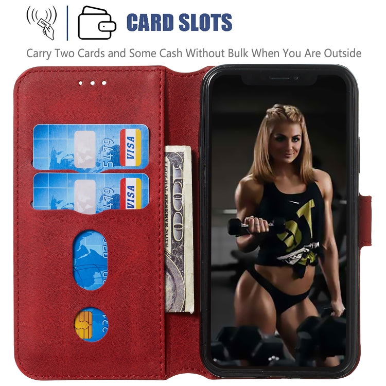 For iPhone XS Max Solid Color Buckle Horizontal Flip Leather Case with Wallet & Holder & Card Slots