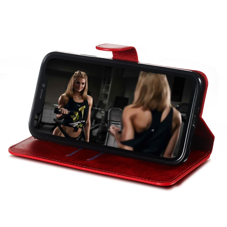 For iPhone XS Max Solid Color Buckle Horizontal Flip Leather Case with Wallet & Holder & Card Slots