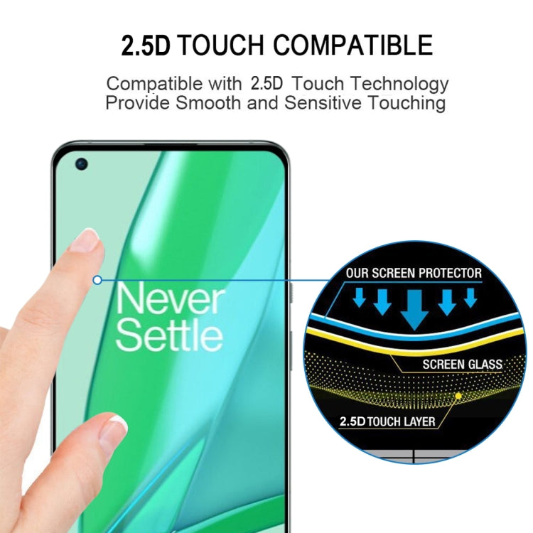 For OnePlus 9 Pro Edge Glue 25 PCS 9H HD 3D Curved Edge Tempered Glass Film(Black)