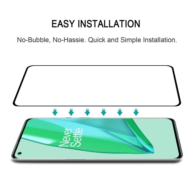 For OnePlus 9 Pro Edge Glue 25 PCS 9H HD 3D Curved Edge Tempered Glass Film(Black)