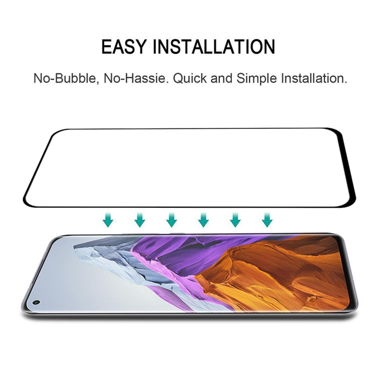 For Xiaomi Mi 11 Pro Edge Glue 9H HD 3D Curved Edge Tempered Glass Film(Black)