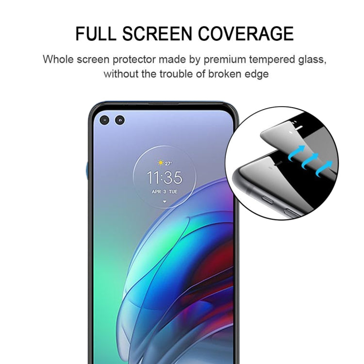 For Motorola Moto G100 Full Glue Full Screen Tempered Glass Film