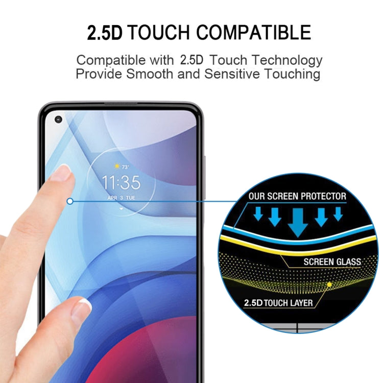 For Motorola Moto G Power (2021) 25 PCS Full Glue Full Screen Tempered Glass Film