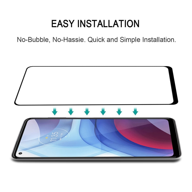 For Motorola Moto G Power (2021) 25 PCS Full Glue Full Screen Tempered Glass Film