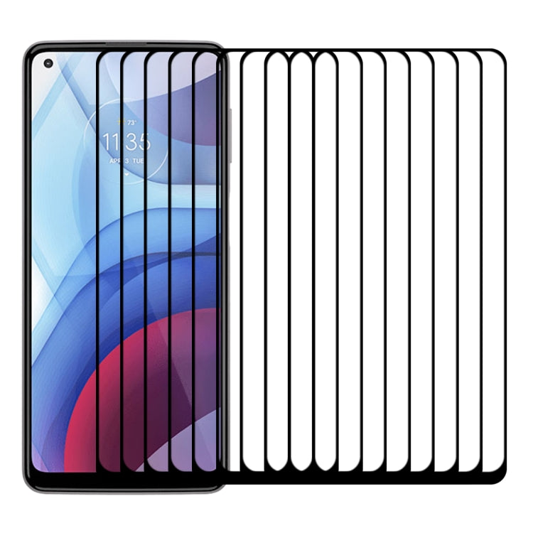 For Motorola Moto G Power (2021) 25 PCS Full Glue Full Screen Tempered Glass Film