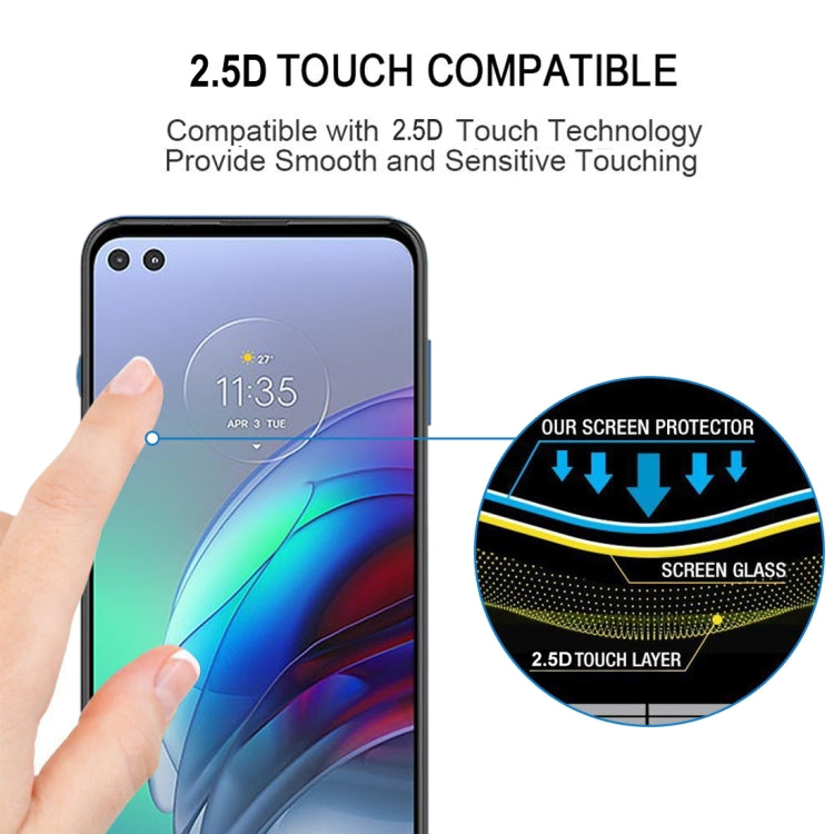 For Motorola Moto G100 25 PCS Full Glue Full Screen Tempered Glass Film