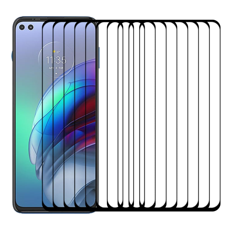 For Motorola Moto G100 25 PCS Full Glue Full Screen Tempered Glass Film