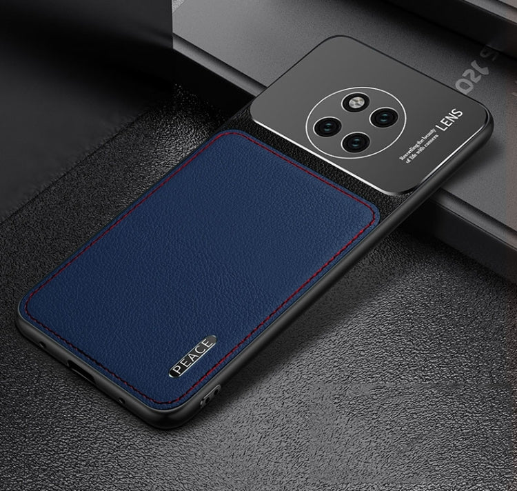 For Huawei Mate 20 Pro Frosted Metal + Leather Texture Protective Case