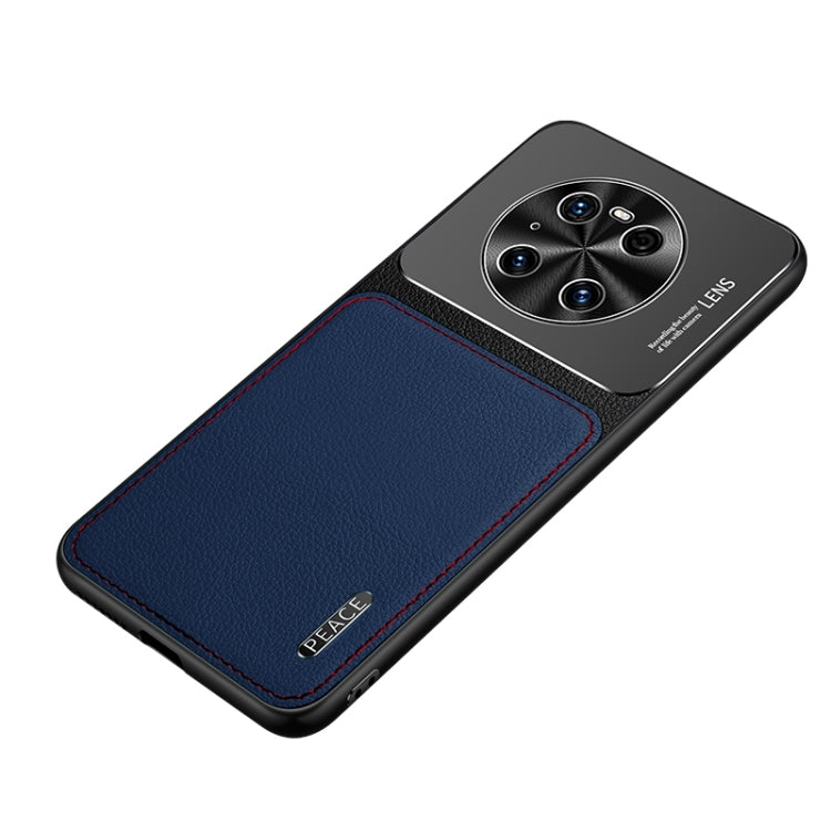 For Huawei Mate 40 Frosted Metal + Leather Texture Protective Case
