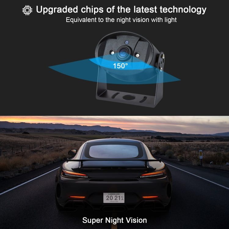 PZ720 Car 7 inch 1080P HD Digital Signal Wireless Reversing Image Rear View Camera