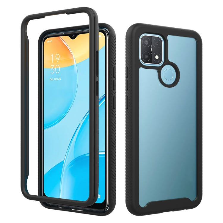 For OPPO A15 Starry Sky Solid Color Series Shockproof PC + TPU Protective Case