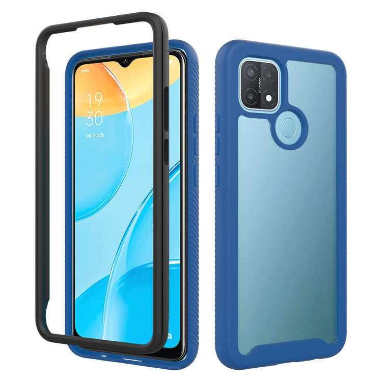 For OPPO A15 Starry Sky Solid Color Series Shockproof PC + TPU Protective Case