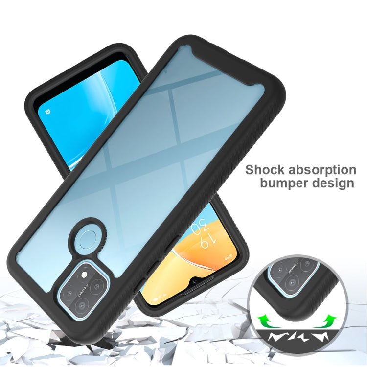 For OPPO A15 Starry Sky Solid Color Series Shockproof PC + TPU Protective Case