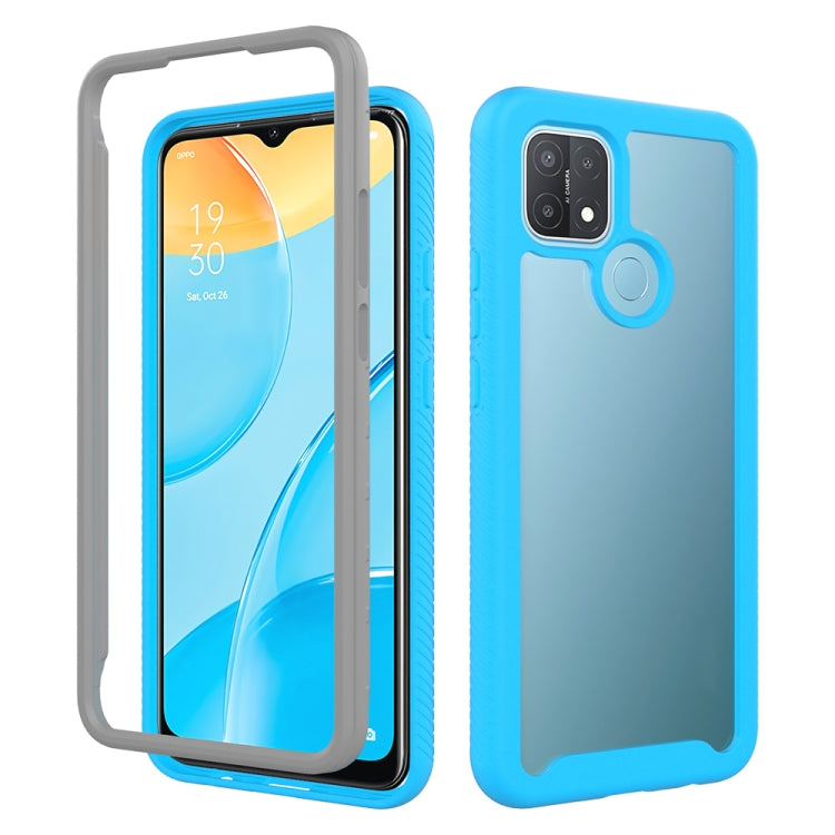 For OPPO A15 Starry Sky Solid Color Series Shockproof PC + TPU Protective Case