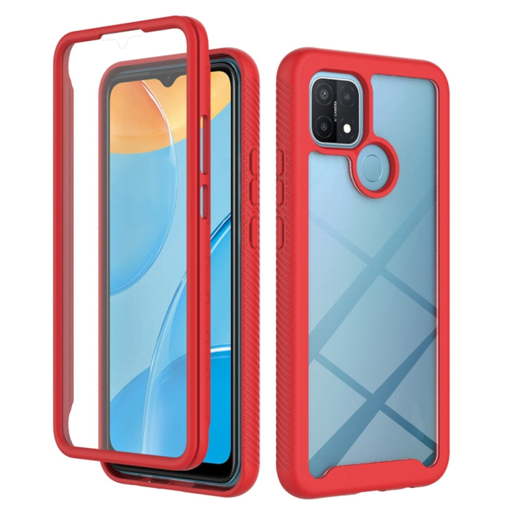 For OPPO A15 Starry Sky Solid Color Series Shockproof PC + TPU Protective Case