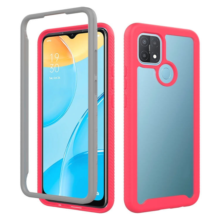 For OPPO A15 Starry Sky Solid Color Series Shockproof PC + TPU Protective Case