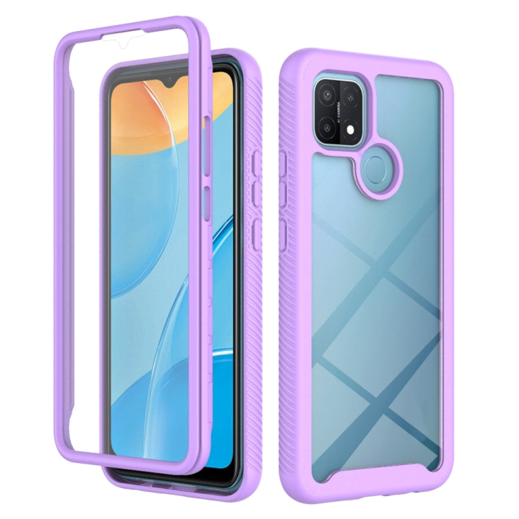 For OPPO A15 Starry Sky Solid Color Series Shockproof PC + TPU Protective Case