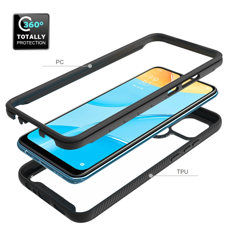 For OPPO A15 Starry Sky Solid Color Series Shockproof PC + TPU Protective Case