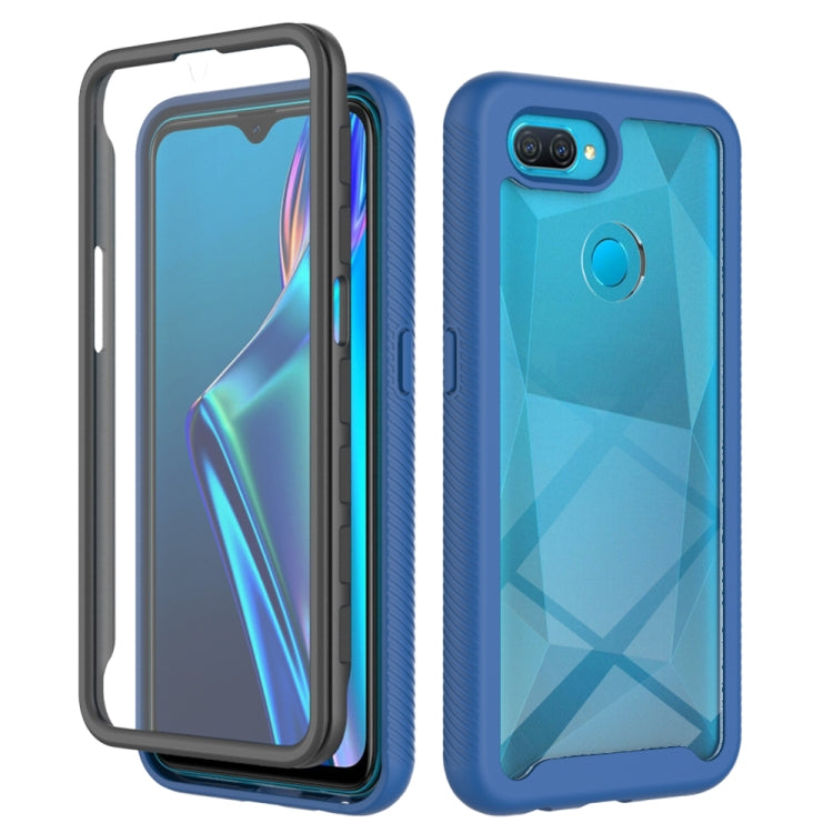 For OPPO A12 Starry Sky Solid Color Series Shockproof PC + TPU Protective Case