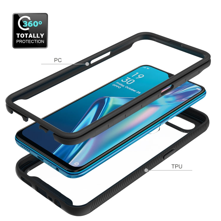 For OPPO A12 Starry Sky Solid Color Series Shockproof PC + TPU Protective Case