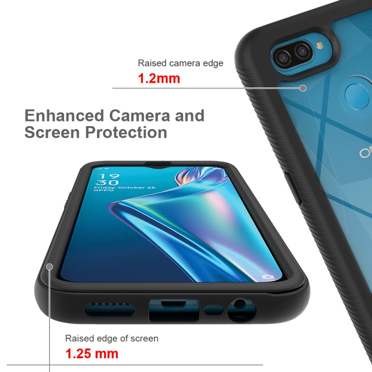 For OPPO A12 Starry Sky Solid Color Series Shockproof PC + TPU Protective Case