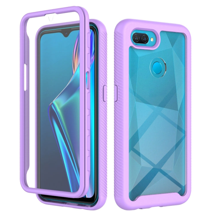 For OPPO A12 Starry Sky Solid Color Series Shockproof PC + TPU Protective Case