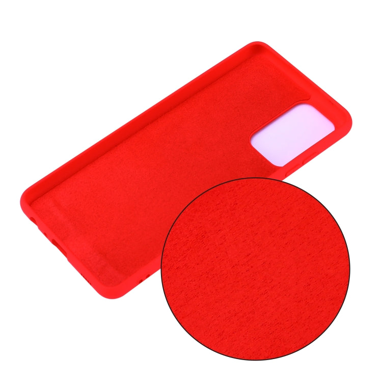 For Samsung A72 5G / 4G Pure Color Liquid Silicone Shockproof Full Coverage Case