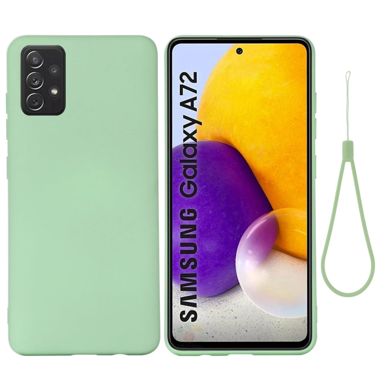 For Samsung A72 5G / 4G Pure Color Liquid Silicone Shockproof Full Coverage Case