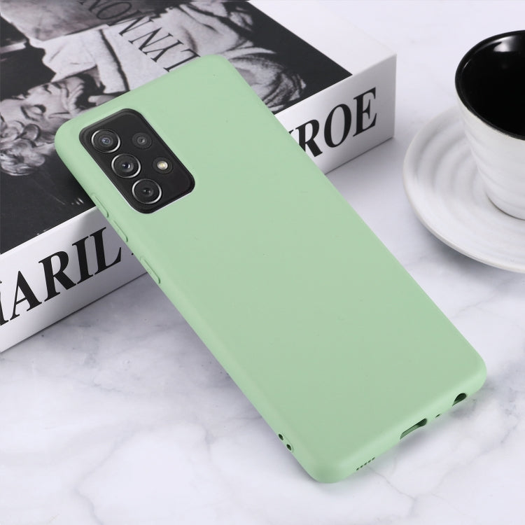 For Samsung A72 5G / 4G Pure Color Liquid Silicone Shockproof Full Coverage Case
