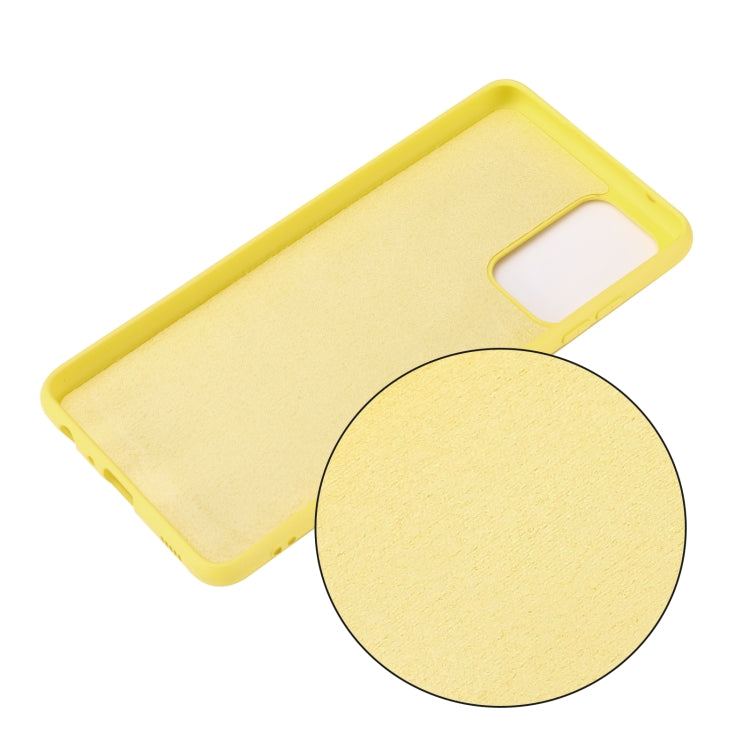 For Samsung A72 5G / 4G Pure Color Liquid Silicone Shockproof Full Coverage Case