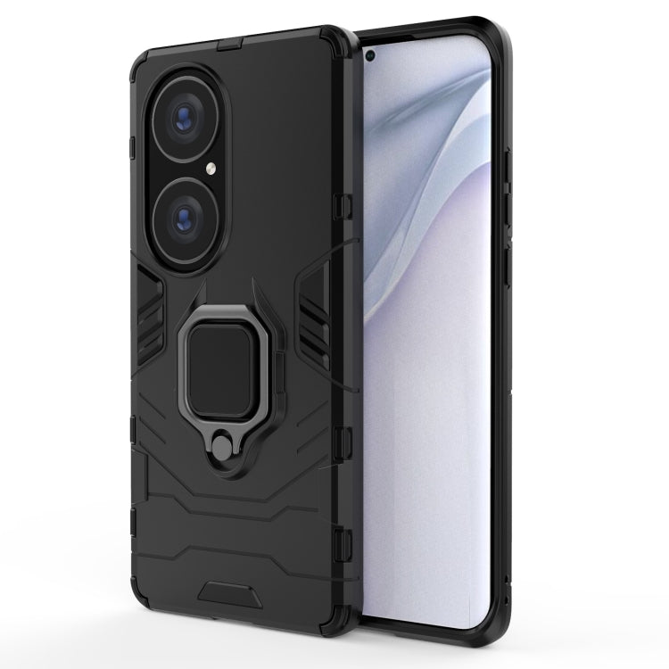 For Huawei P50 Pro PC + TPU Shockproof Protective Case with Magnetic Ring Holder