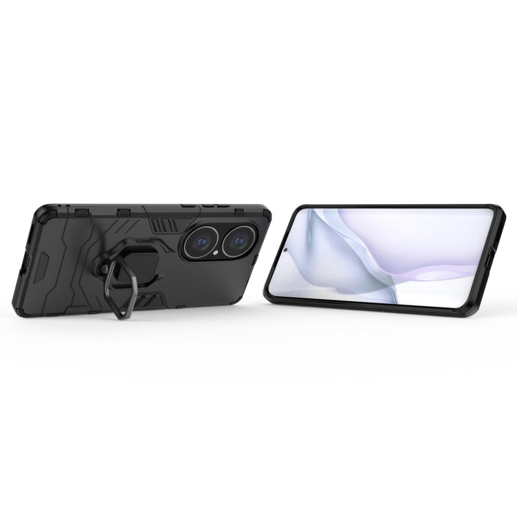 For Huawei P50 Pro PC + TPU Shockproof Protective Case with Magnetic Ring Holder