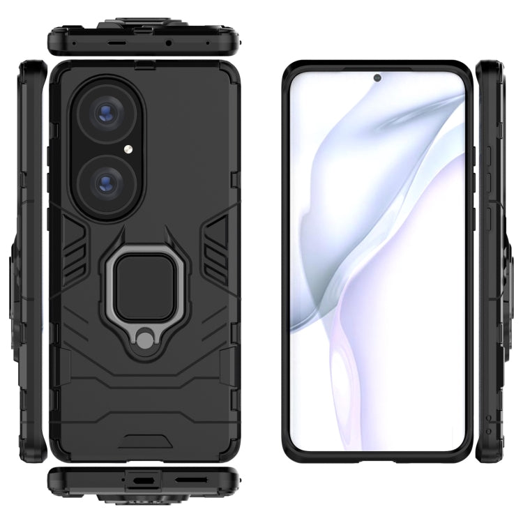 For Huawei P50 Pro PC + TPU Shockproof Protective Case with Magnetic Ring Holder