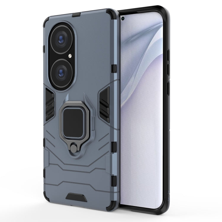 For Huawei P50 Pro PC + TPU Shockproof Protective Case with Magnetic Ring Holder