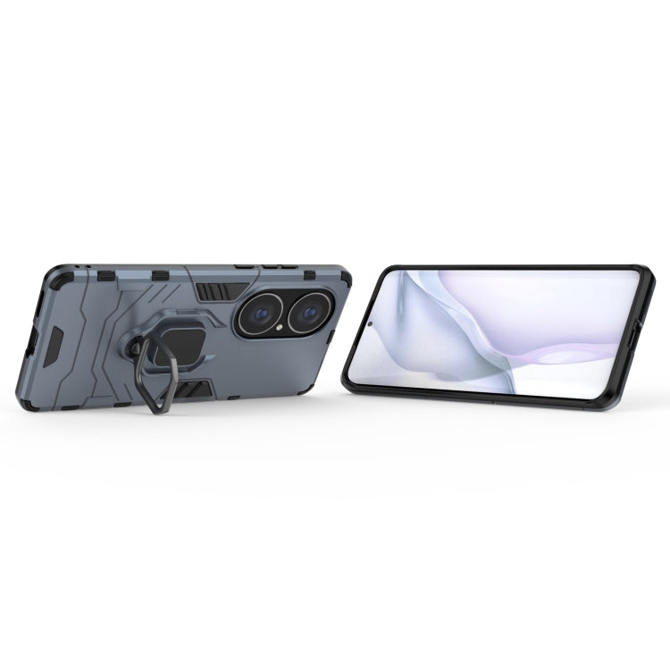 For Huawei P50 Pro PC + TPU Shockproof Protective Case with Magnetic Ring Holder